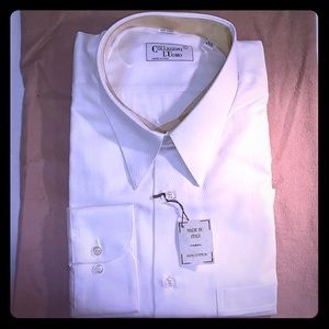 NWT COLLEZIONI L’UOMO DRESS SHIRT IN WHITE